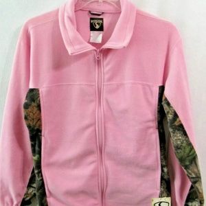 New Womens Pink Camo Fleece